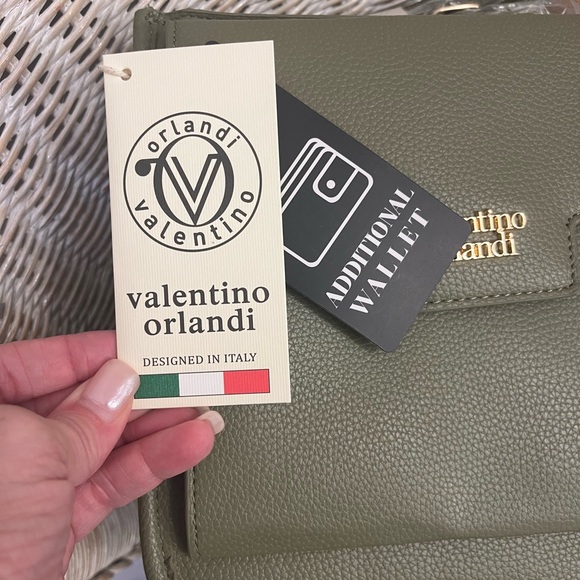 NWT Valentino Orlandi Green Crossbody Purse - Picture 13 of 14